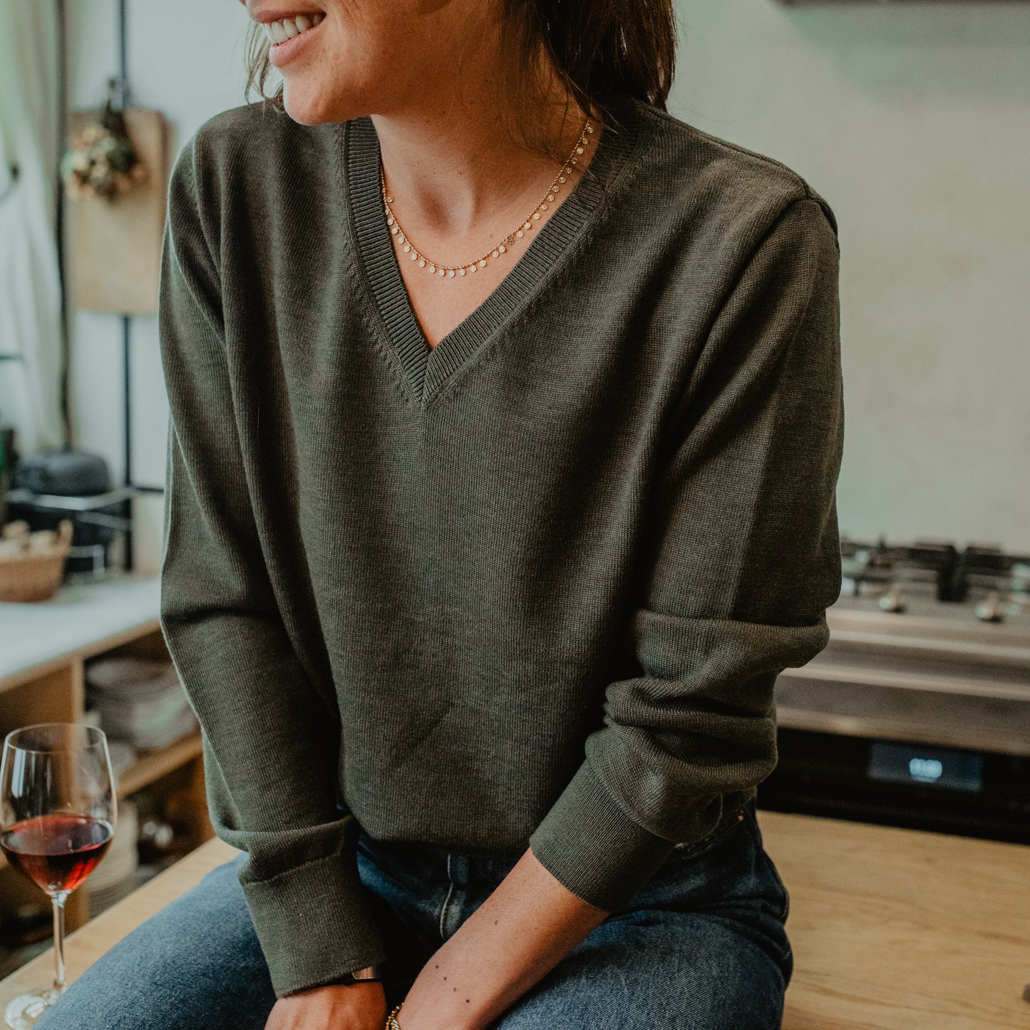 La Maille Mérinos Jersey Femme