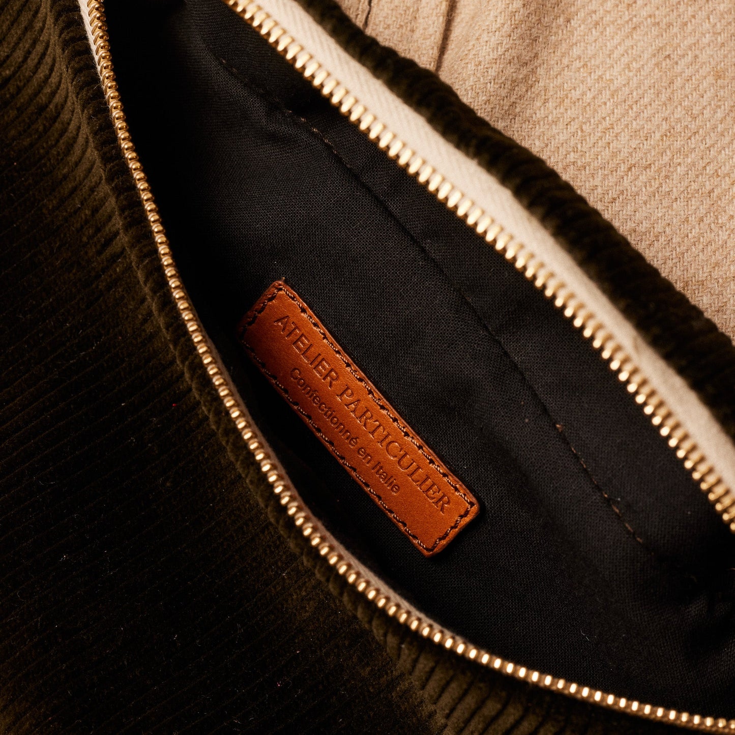 Le Sac Banane Velours & Cuir