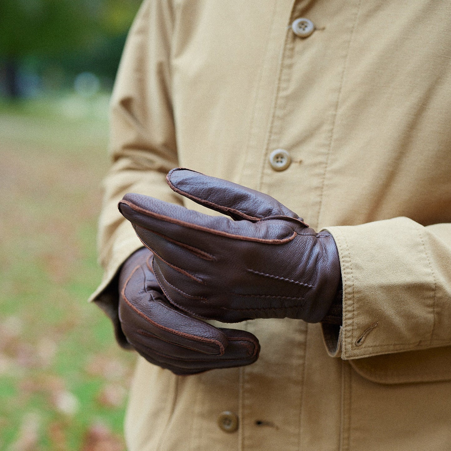 Les Gants Cuir Casual Homme