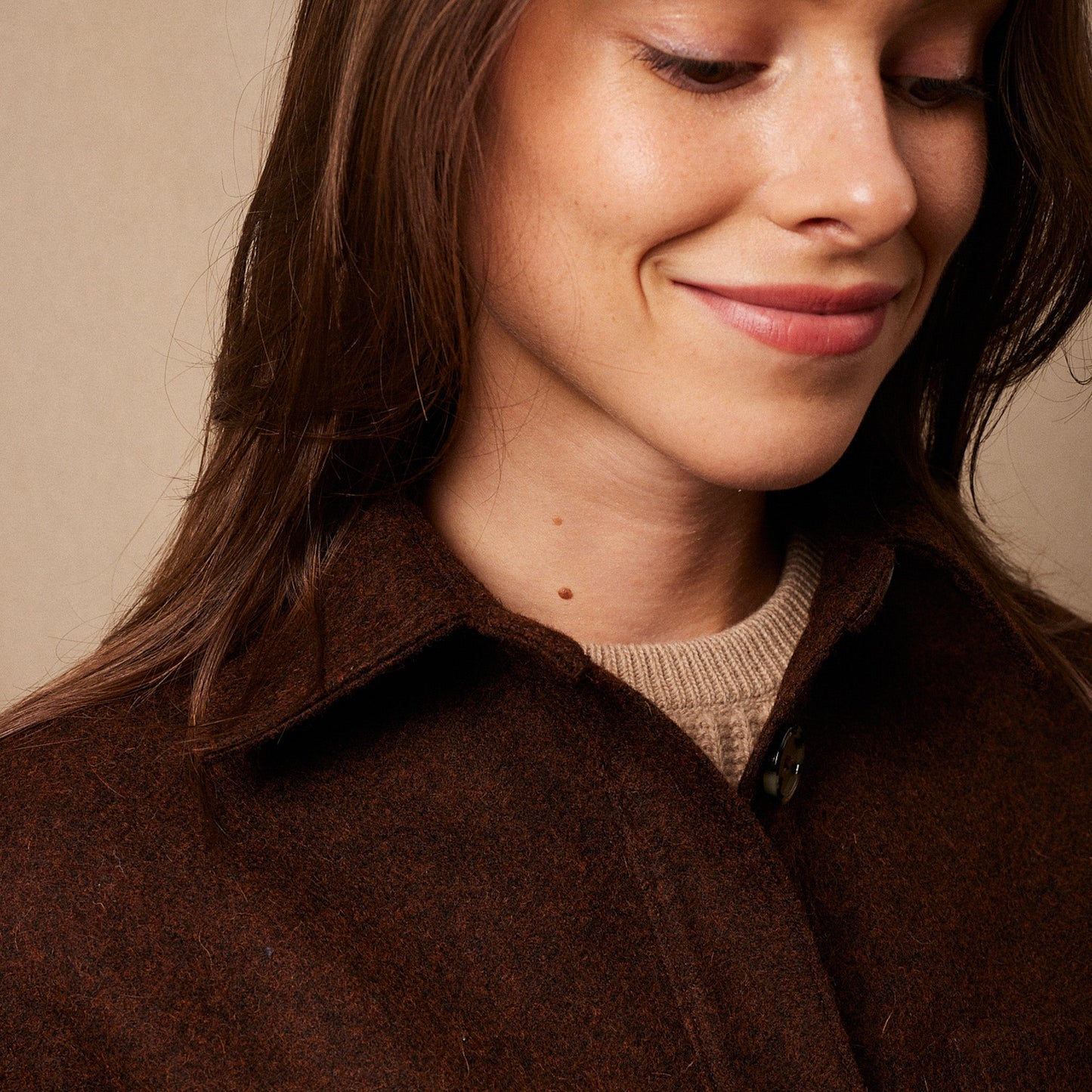 La Veste Saharienne Laine Shetland