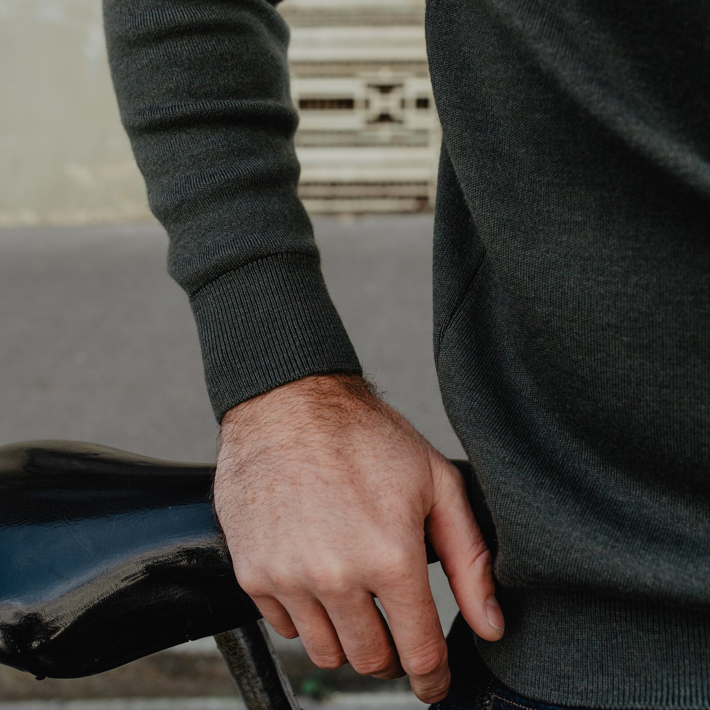 Le Pull Mérinos Interlock Homme