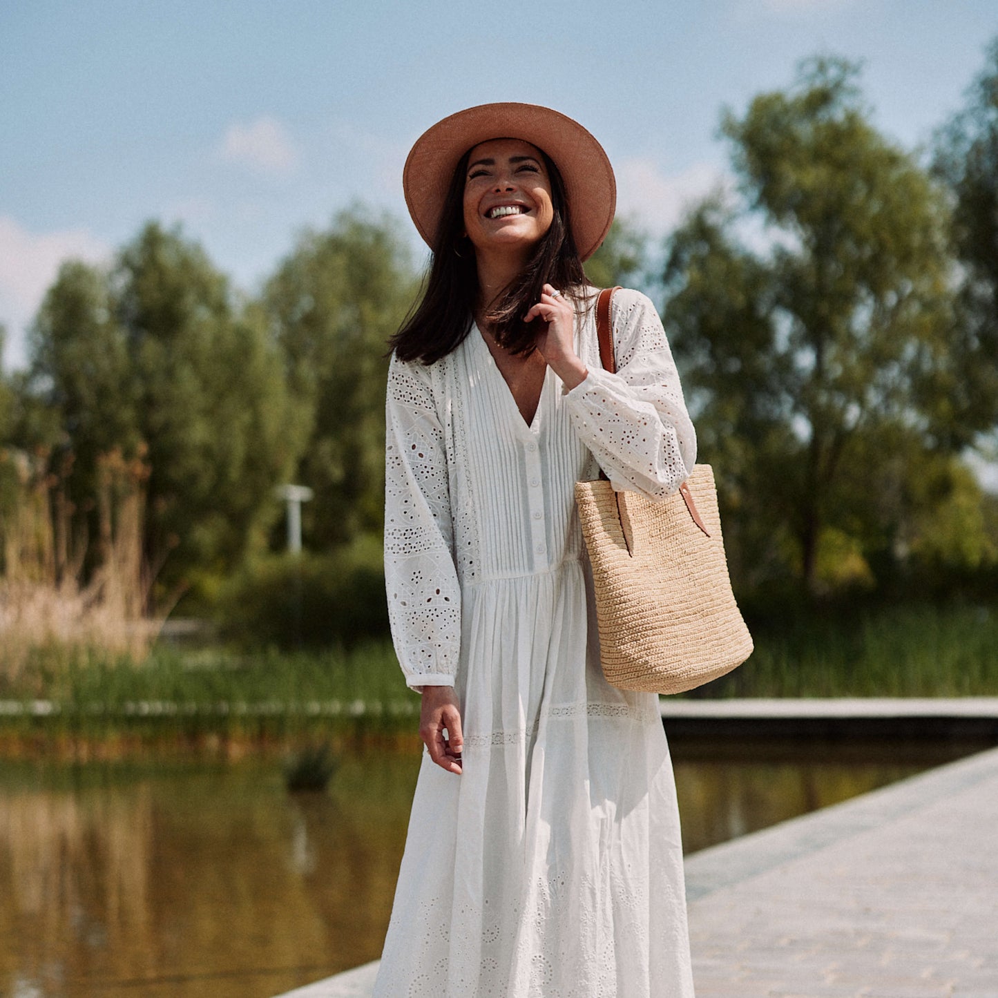 Le Sac Cabas Cuir et Raphia