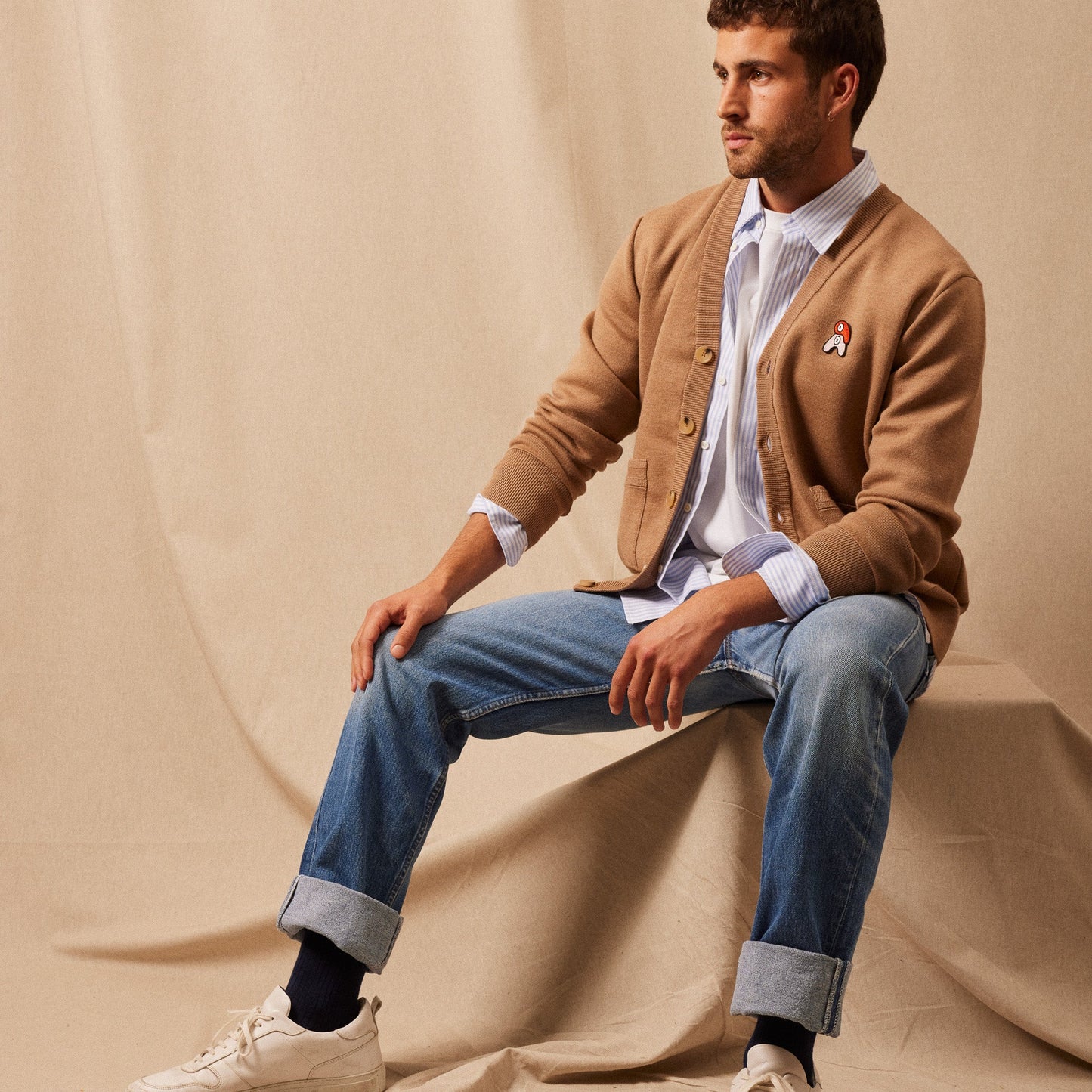 Le Cardigan Mérinos Homme par Julien Michaud