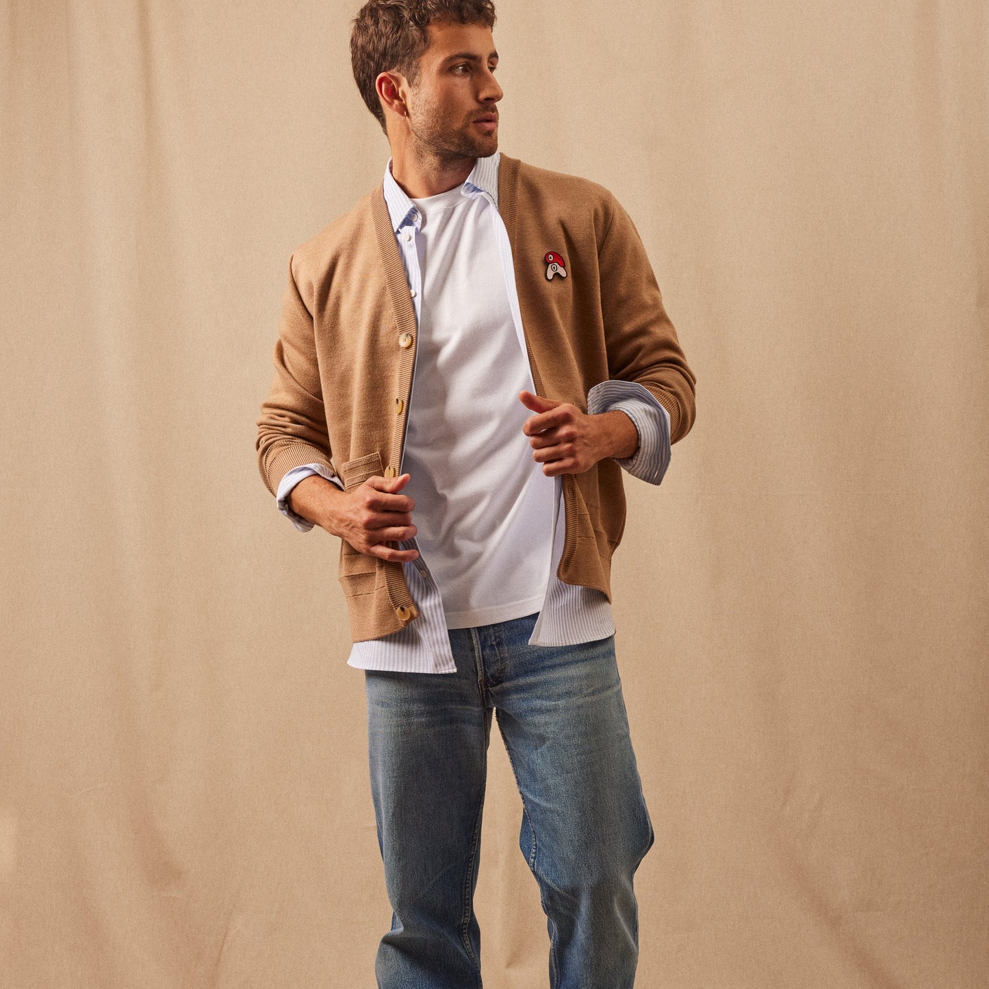 Le Cardigan Mérinos Homme par Julien Michaud