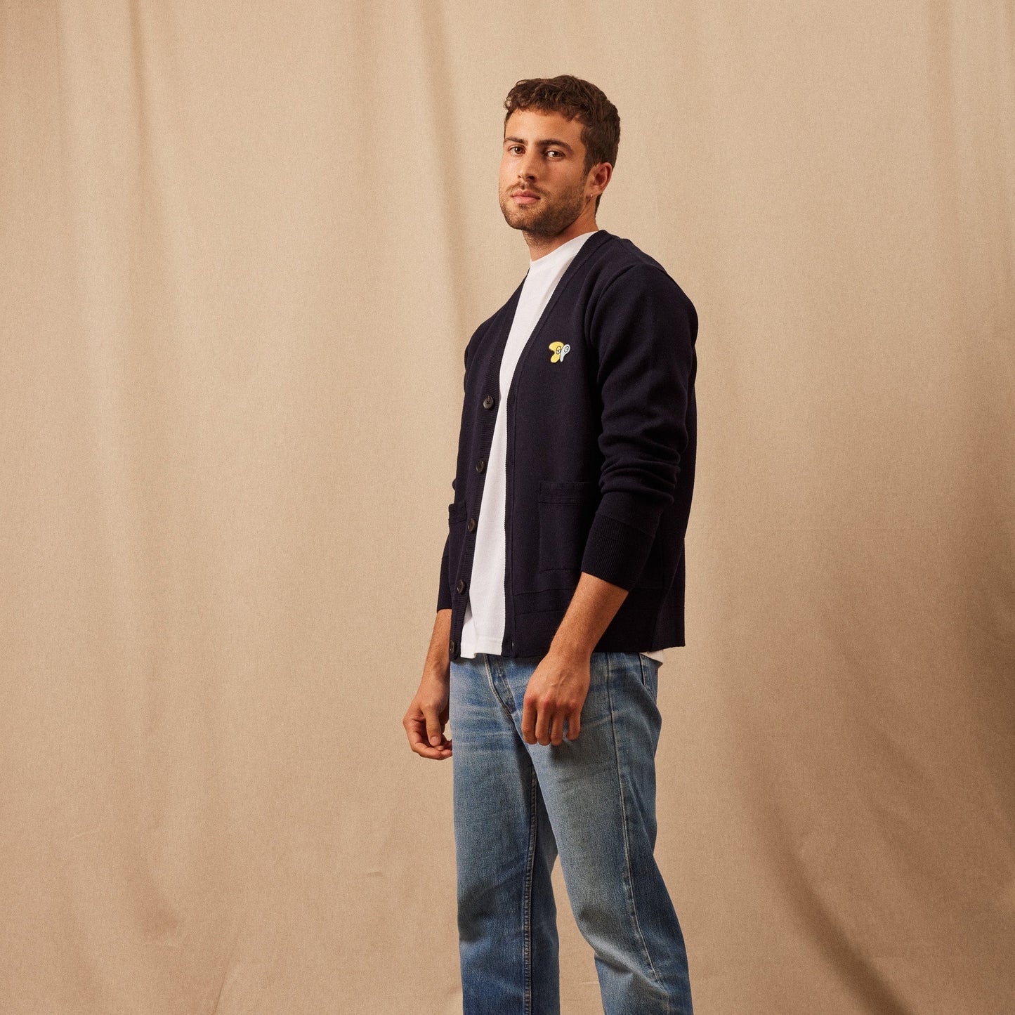 Le Cardigan Mérinos Homme par Julien Michaud
