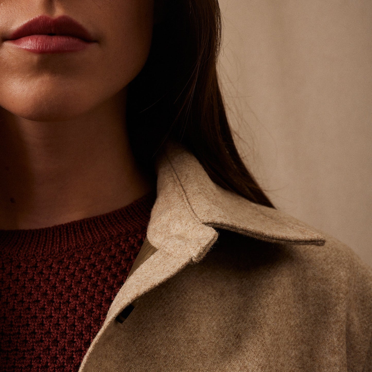 La Veste Saharienne Laine Shetland