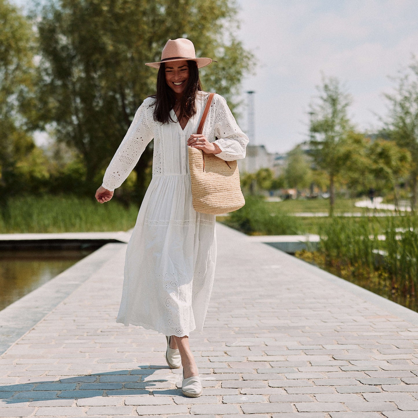 Le Sac Cabas Cuir et Raphia