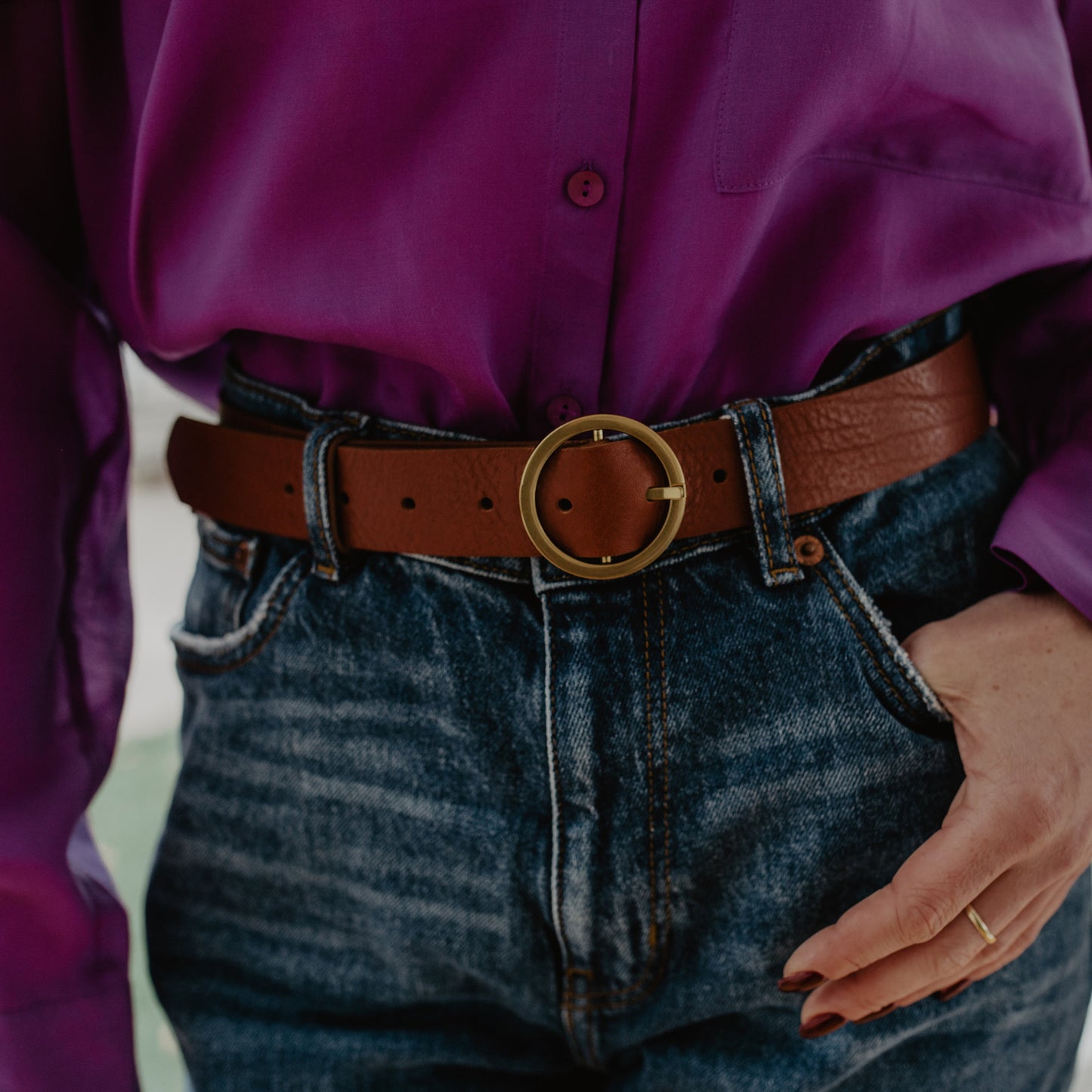 La Ceinture Cuir Végétal Amboise