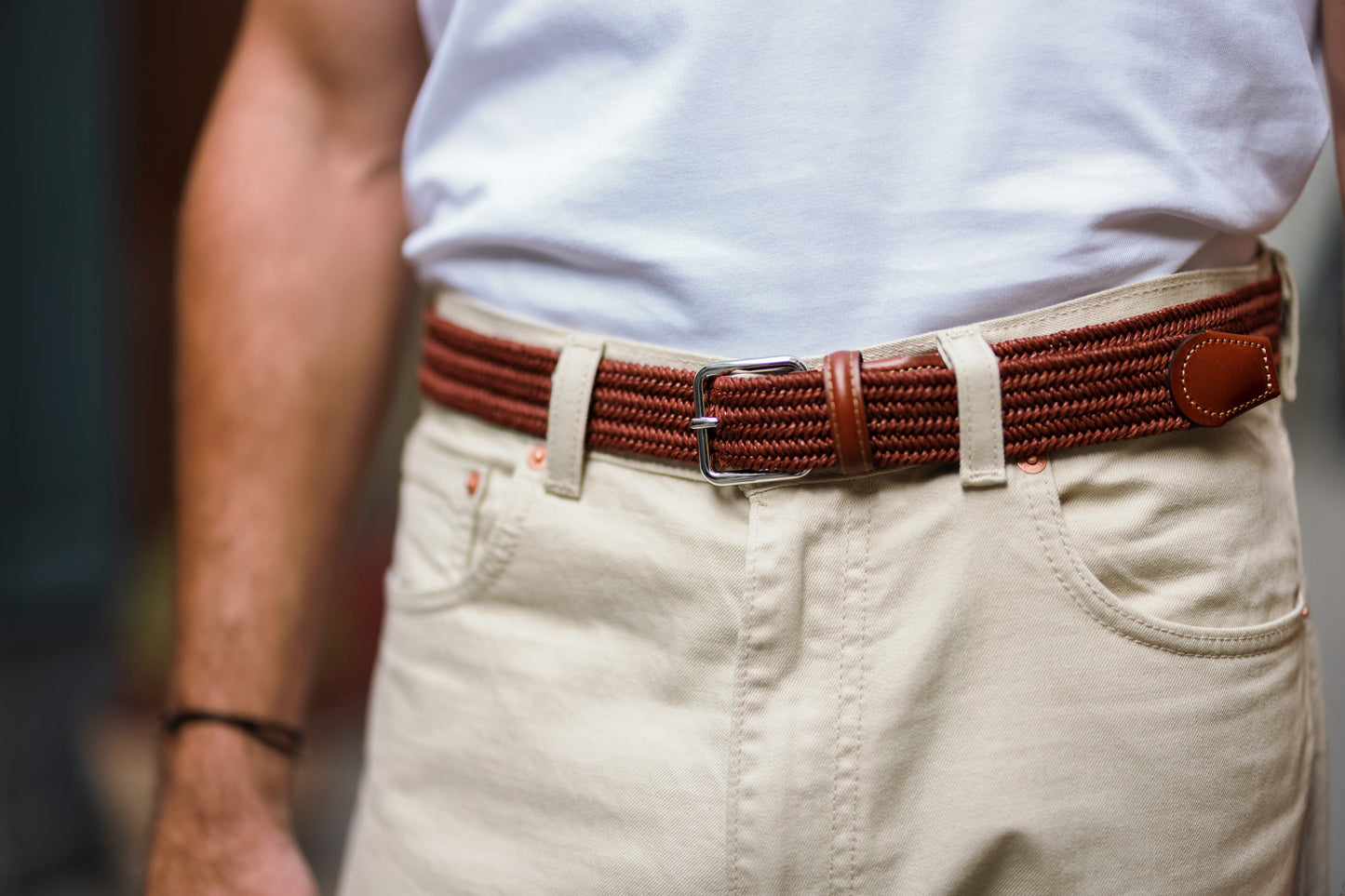 La Ceinture Tressée Lin Alzo