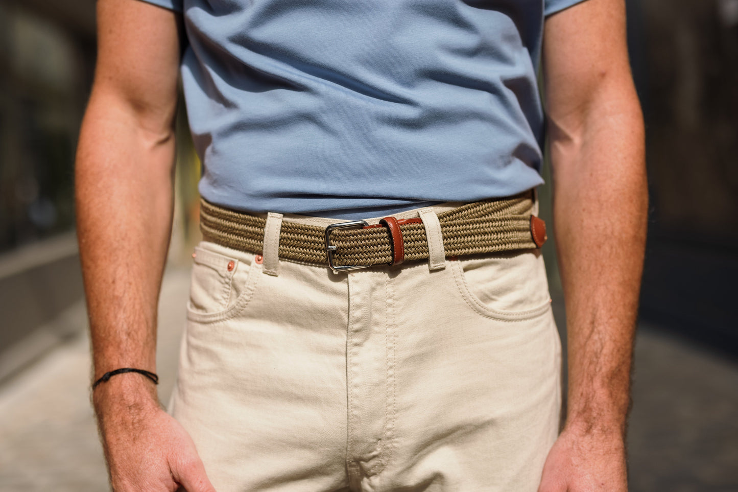 La Ceinture Tressée Lin Alzo