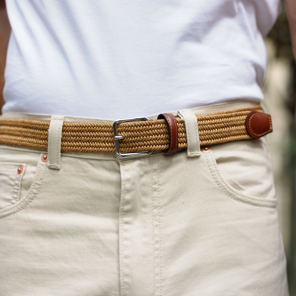 La Ceinture Tressée Lin Alzo