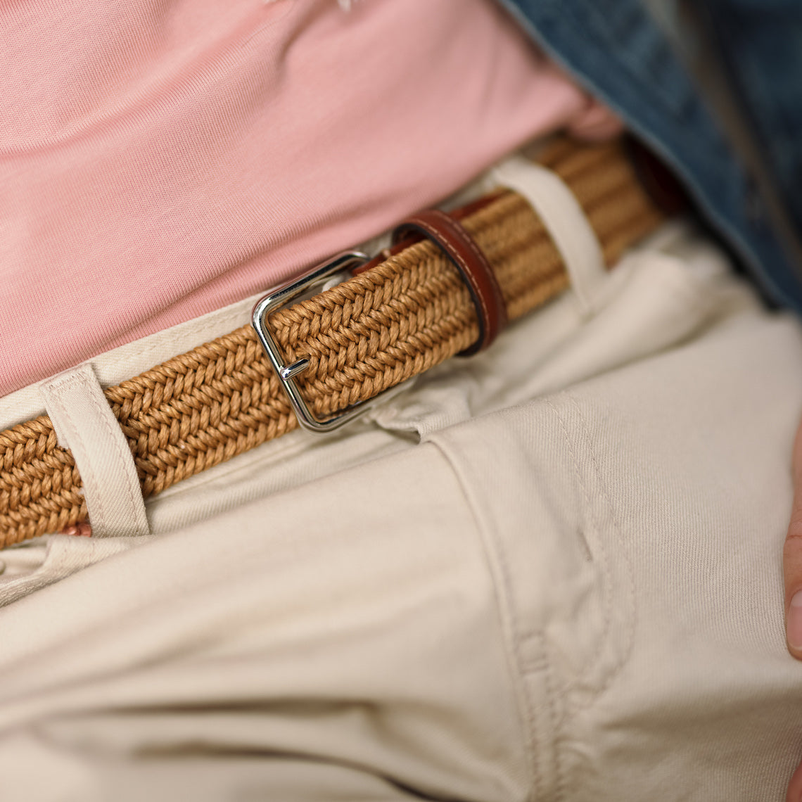 La Ceinture Tressée Lin Alzo