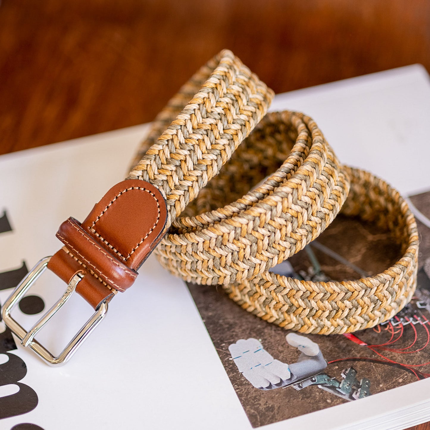 La Ceinture Tressée Lin Alzo
