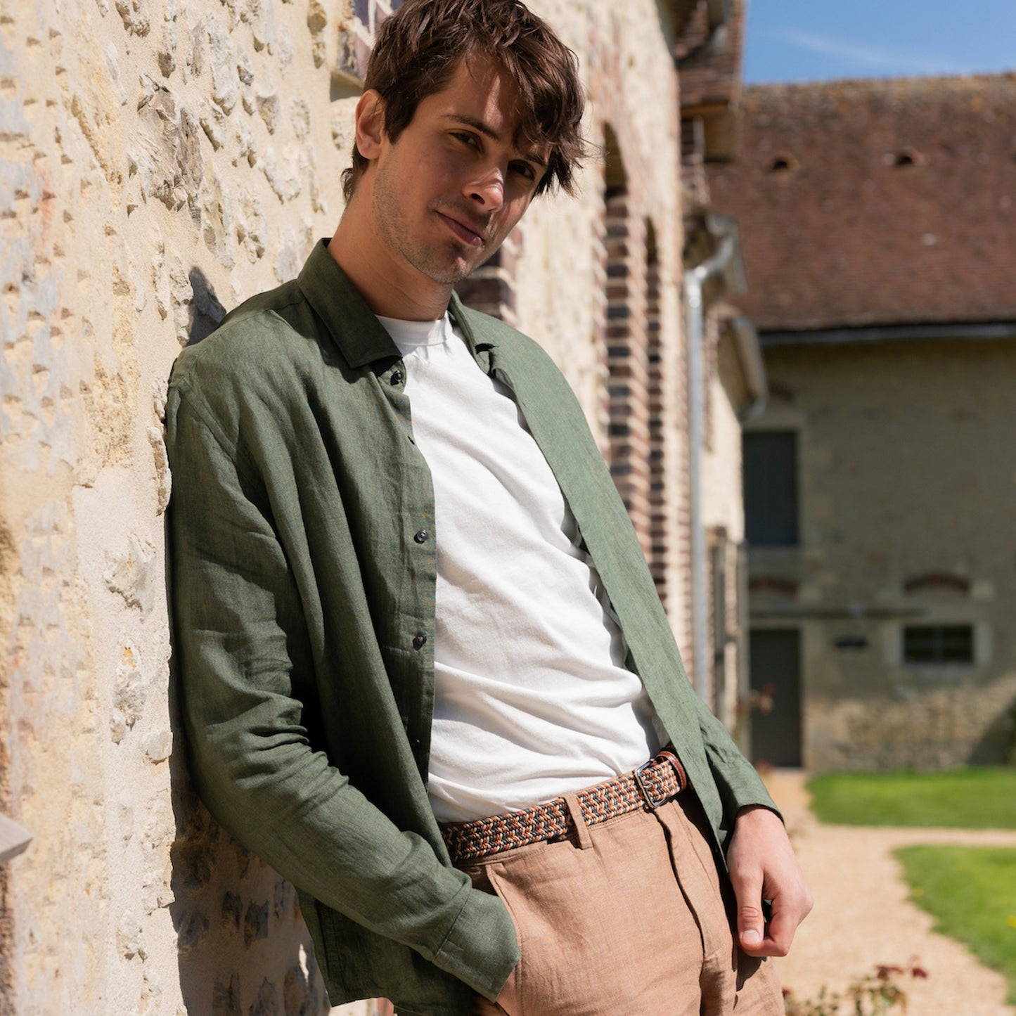 La Ceinture Tressée Lin Alzo