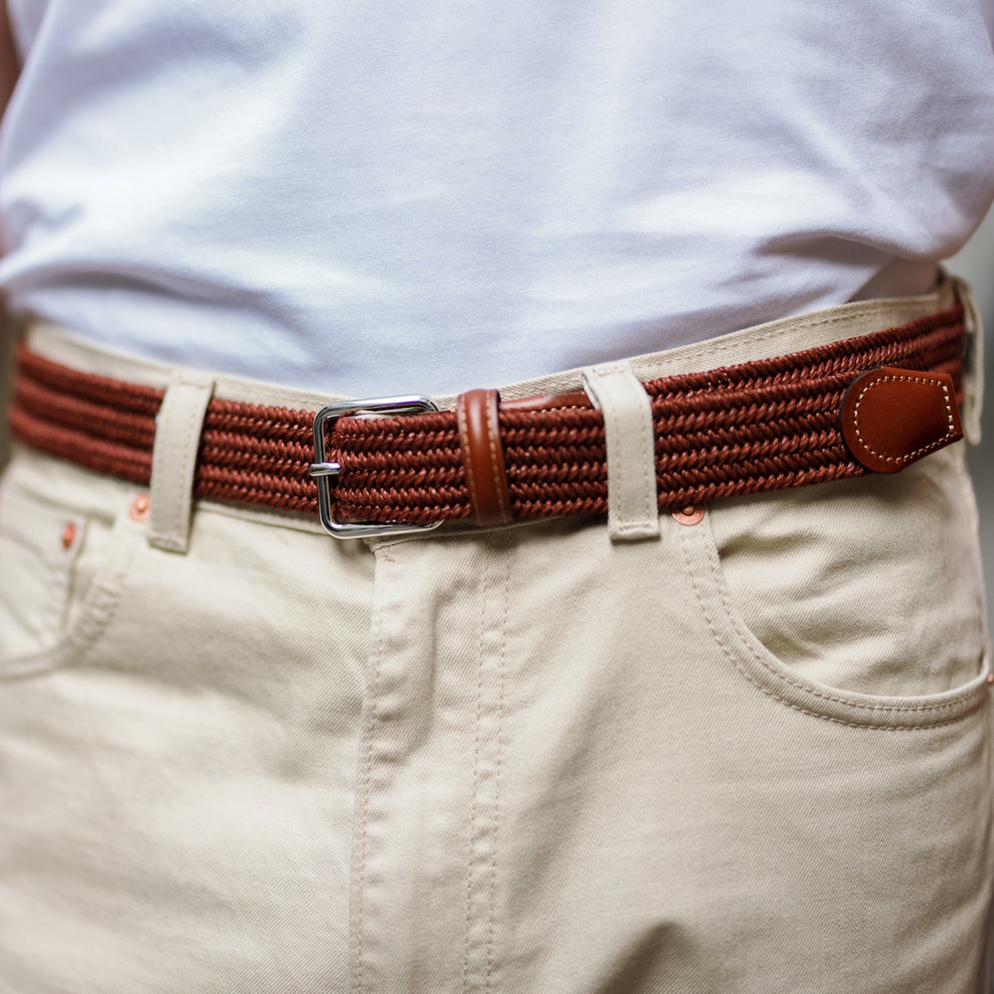 La Ceinture Tressée Lin Alzo