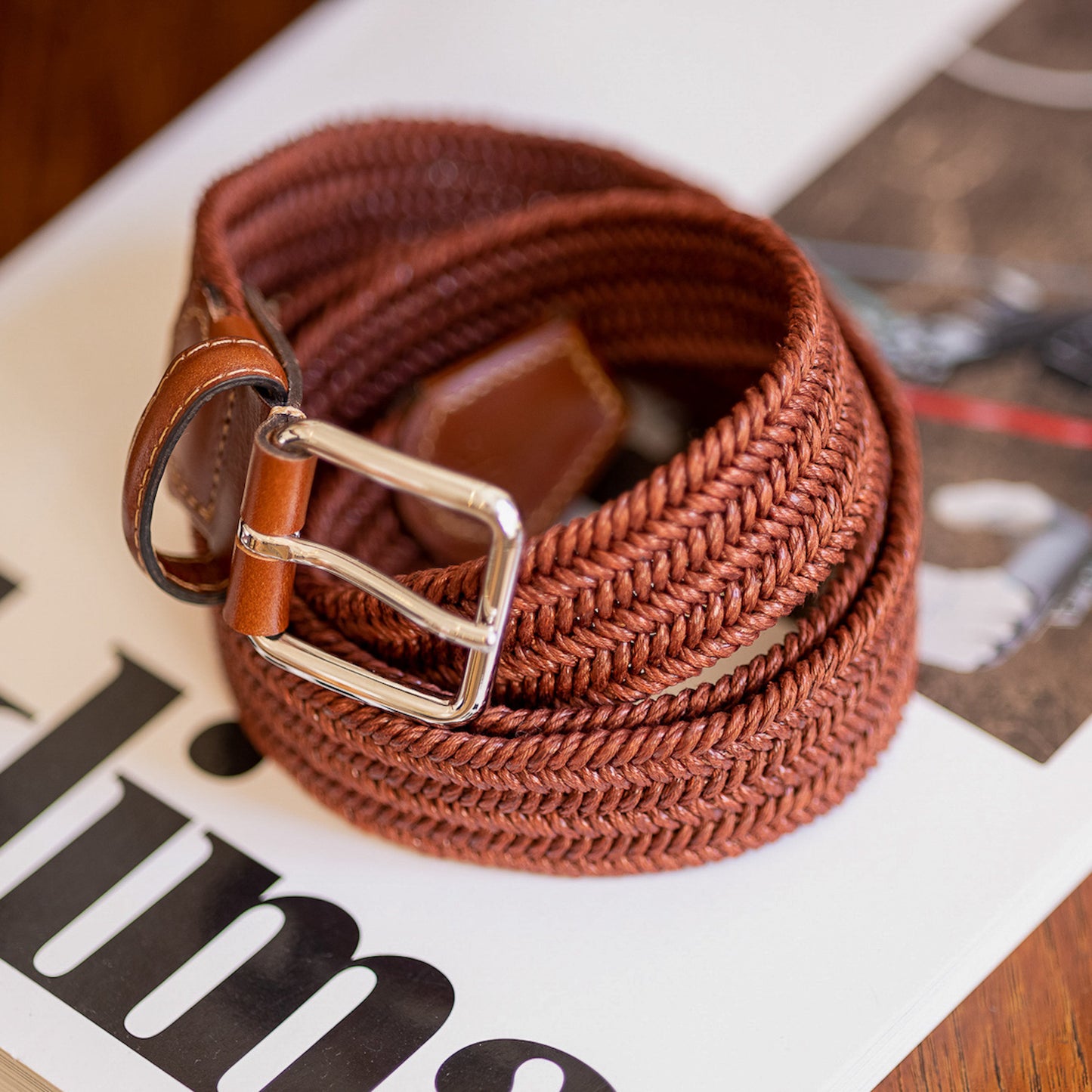 La Ceinture Tressée Lin Alzo