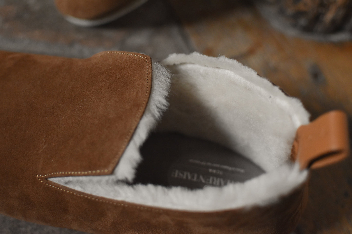 Charentaise Tcha - Cuir Nubuck Femme