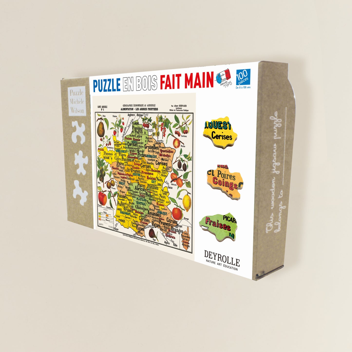 Puzzle Michèle Wilson - Carte de France des Fruits