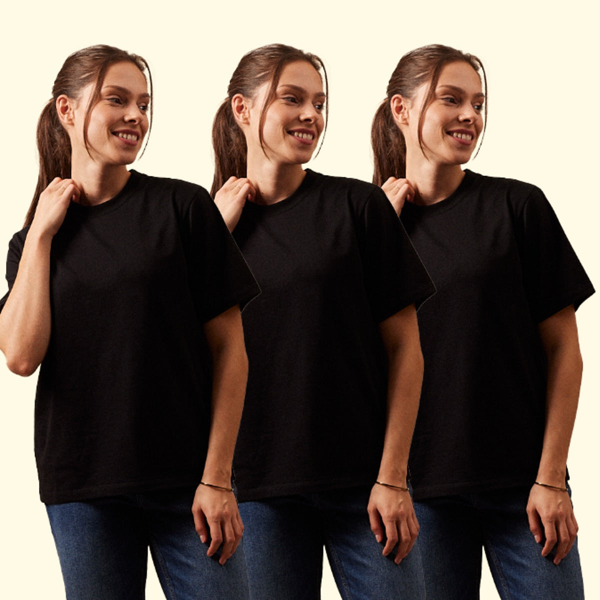 Le Pack x3 T-shirt Femme Joane - Coton Supima®