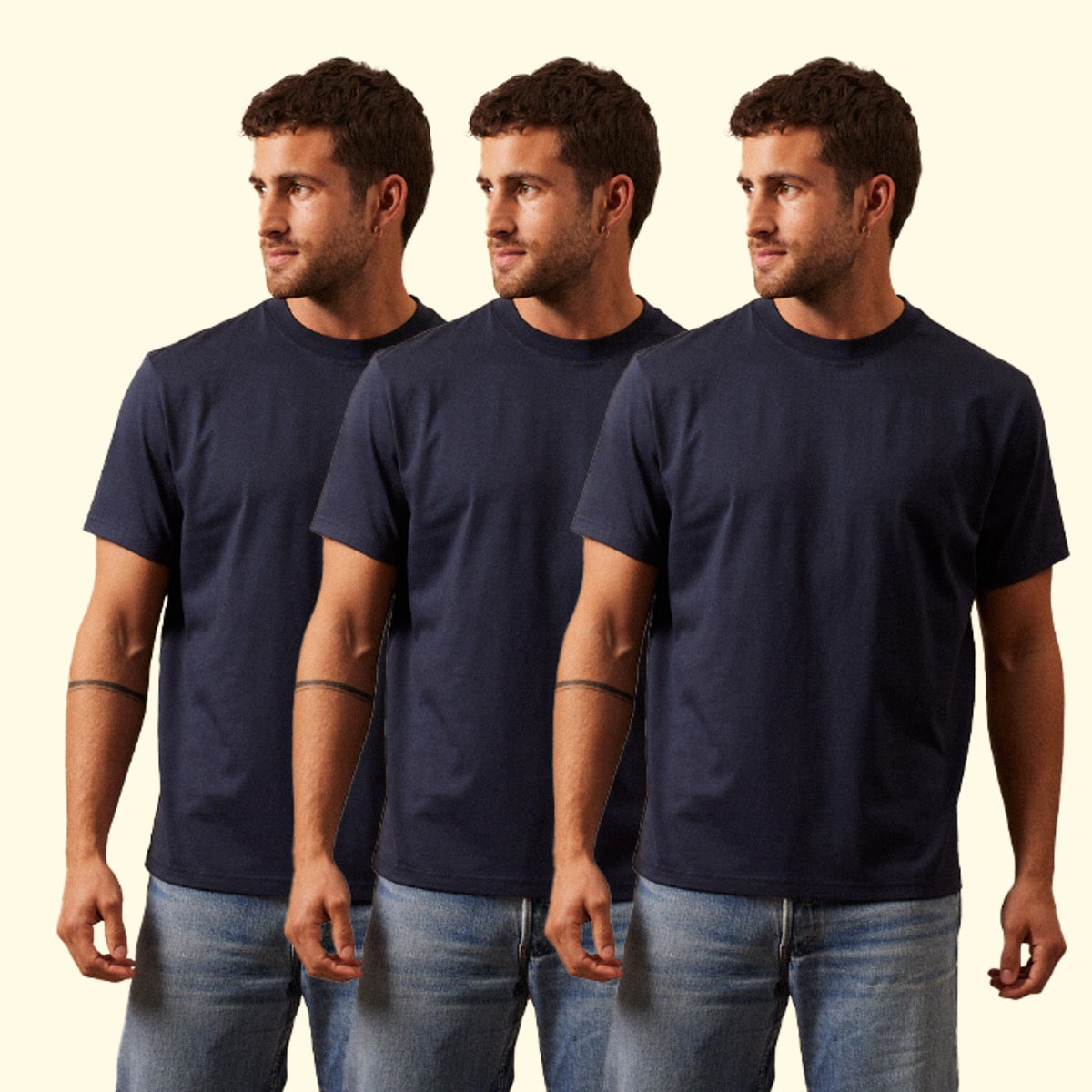 Le Pack x3 T-shirt Homme Antine - Coton Supima®
