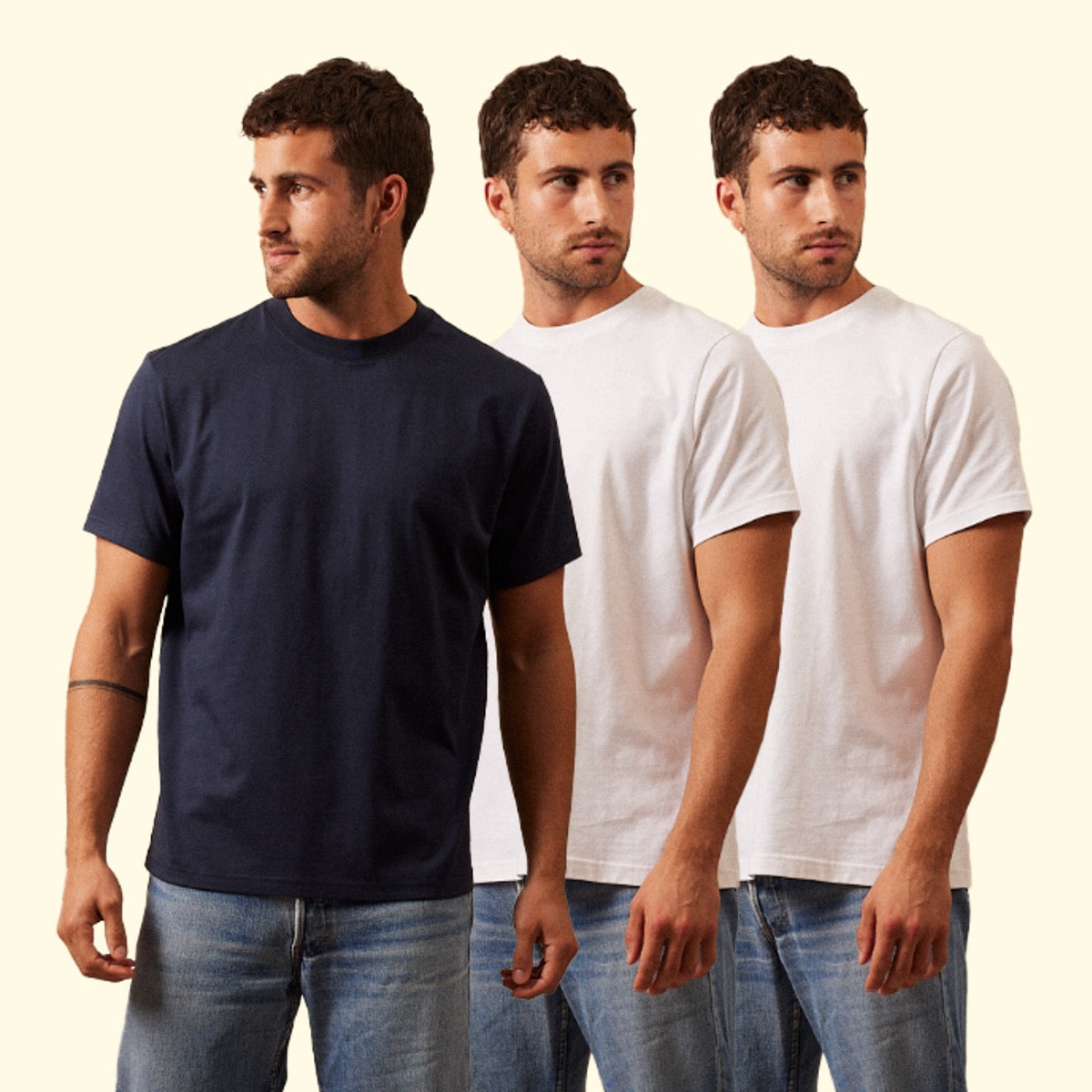 Le Pack x3 T-shirt Homme Antine - Coton Supima®
