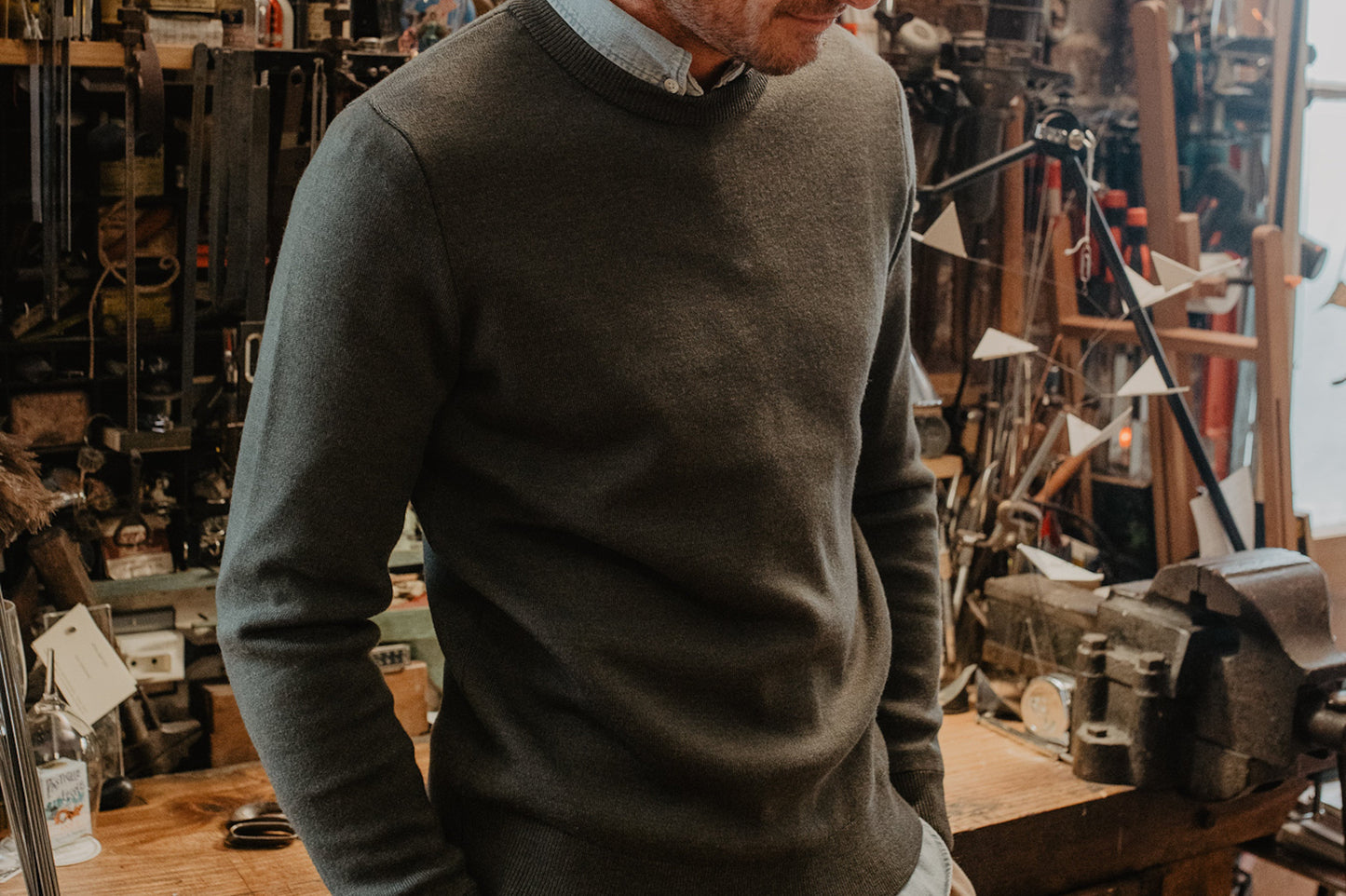 Le Pull Mérinos Interlock Homme